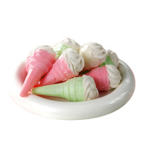High Quality Colorful Ice Cream Cone Marshmallow Sweet Cotton Candy Wholesale for Carnival Event Dessert Use