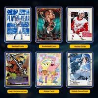 Coffret Cadeau d'Affaires : Porte-cartes Rigide en PVC 35pt pour Jeux de Cartes, Protège-cartes Transparents Personnalisables avec Logo, Étuis Premium Mat Toploader