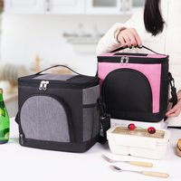 Sac isotherme à fermeture éclair durable, personnalisé, réutilisable, en polyester, avec motif de lettres, panneau solaire, imperméable