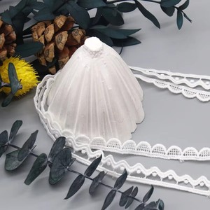 Dentelle chimique guipure blanche en polyester 100 % durable, la plus vendue, <span class=keywords><strong>pour</strong></span> vêtements - Product Image 4