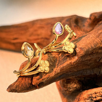 Anillo de Acero Inoxidable con Forma de Corazón Geométrico Exagerado Retro de Y & SINS, Anillo de Moda de Lujo de Alta Gama para Regalo de Fiesta