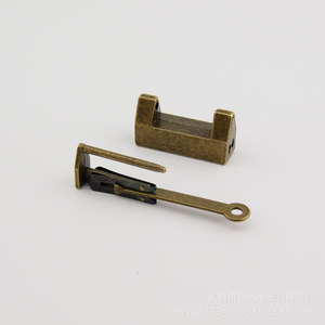 Furniture <b>Lock</b> Zinc Alloy 33mm Length 20mm Spacing Durable Rustic Style - Product Image 4