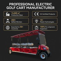 Buggy Turístico Eléctrico de 8 Plazas con Color Personalizado, Autonomía de 80-100 km, Freno de Tambor Hidráulico para Hotel, Villa, Parque de Atracciones