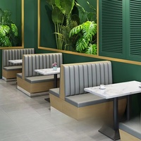 Ensembles de salle à manger modernes en bois massif pour restaurants, canapés, tables et chaises pour bars, cafés et hôtels