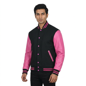 Comfortable Chenille Embroidery Leather Sleeves Varsity <b>Jacket</b> Men Quick Dry Custom Color Letterman Varsity <b>Jacket</b> for men - Product Image 1