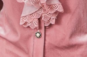 Pyjama en velours pour femmes, hiver, manches longues, style français, luxe léger, rétro, sexy, dentelle, vêtements de maison - Product Image 6