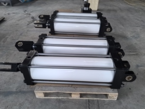 Vérin à piston à double effet à course longue SC, actionneur linéaire haute force avec couvercle avant en aluminium, équipement automatisé à commande pneumatique - Product Image 2