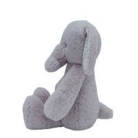Jouet éléphant mignon créatif marron de 22 cm, en coton PP doux et moelleux, poupée souple pour enfants, cadeau d'anniversaire brodé pour garçons et filles