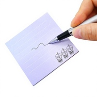 Petit agenda en papier auto-adhésif Notes autocollantes Couleurs assorties Mignonnes Notes autocollantes pour étudiants Enfants Papeterie en vrac