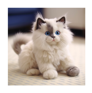 Animali imbalsamati di gatto-giocattoli di peluche freschi e squisiti fatti a mano - Product Image 1