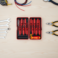 Kit de tournevis électricien personnalisé par le fournisseur, outil de réparation manuel, VDE 13 pièces, ensemble de tournevis isolés pour la maison, OEM, électricien