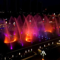 Fuente de Agua Programable de Gran Escala con Espectáculo de Música, Luces y Sombras
