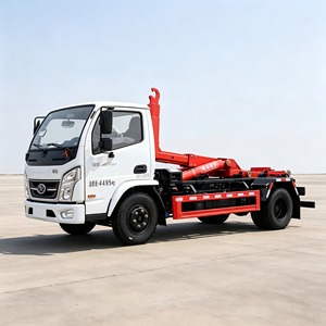 รถบรรทุกขยะแบบ Hook Lift ยี่ห้อ Nanjun 4x2 ขนาด 10 ลูกบาศก์เมตร 10 ตัน พร้อมแขนยกแบบ Roll Rear Loader เครื่องยนต์ดีเซล ยูโร 2 เกียร์ธรรมดา - Product Image 4
