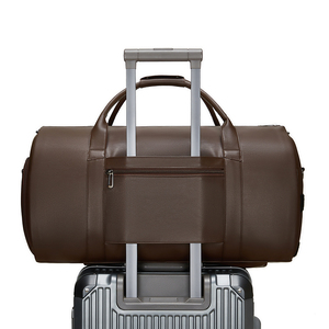 Housse de Costume en <span class=keywords><strong>Cuir</strong></span> PU de Haute Qualité, Sac de Voyage Imperméable Pliable, Sac de Vêtements à Main pour Hommes - Product Image 5