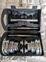 Harga pabrik grosir Set Dumbbell krom angkat berat 15kg Set Dumbbell Gym dalam kasus
