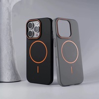 Coque antichoc magnétique fine et mate, couleur contrastée, respectueuse de la peau, pour iPhone 17 Pro Max 16
