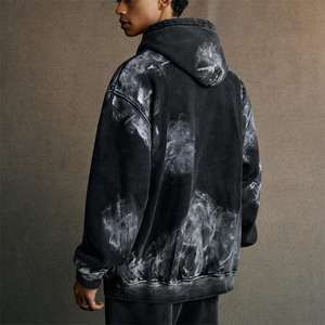 Yukaihe 400gsm fleece מותאם אישית שטף כבד Dtg הדפסה קוף שטיפת גברים באיכות גבוהה לשטוף קפוצ 'ון - Product Image 3