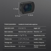 BBB Pocket 3 – Filtre polarisant CPL grand angle en alliage d'aluminium haute transparence avec protection magnétique ND8/16/32/64 UV pour caméra d'action