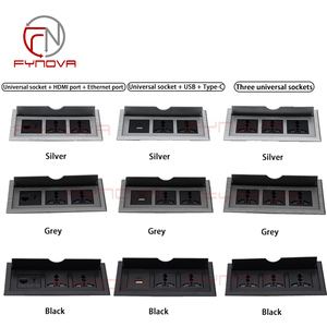 Nuevo Enchufe de Mesa Empotrado con Tapa Abatible, Toma de Corriente Múltiple Oculta para Escritorio, Enchufe Eléctrico con Clavijas EU, US, UK - Product Image 5