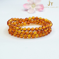 Collier en Perles d'Ambre Pie Naturel, Bijoux de Mode de Haute Qualité, Collier en Perles de Pierre Précieuse Naturelle
