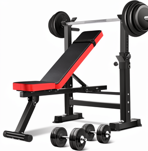 CZFIT Banc de musculation pliable 6-en-1 de 900 lb avec support de squat, rack de curls et extension de jambe pour salle de sport à domicile - Product Image 1