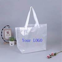 Sac tissé en PP transparent très vendu, réutilisable, de haute qualité, pour les courses, le shopping et l'emballage