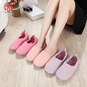 OEM Customized Factory Home Slipper TRP Outsole Light Weight Ballerina Women Indoor House Room Winter Warm Slipper