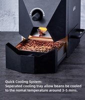 Torréfacteur à café électrique Skywalker Factory V1 Alpha - Utilisation domestique et commerciale, contrôle numérique, tambour en acier inoxydable épais