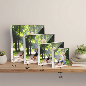 Marco de Fotos Magnético Personalizado Transparente <span class=keywords><strong>para</strong></span> Acrílico, Impresión UV, Doble Cara, Imán Fuerte, Portafotos de Escritorio, Recuerdo, Regalo - Product Image 6