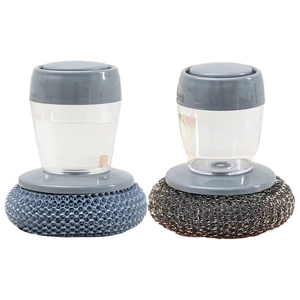 Kit de brosse de nettoyage en fil d'acier pour casseroles et poêles antirouille grattoir de nettoyage ustensile de gommage au savon en métal - Product Image 2