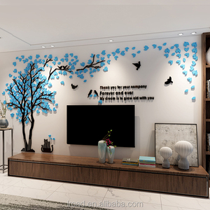 Adesivo Murale Decorativo 3D in Acrilico con <span class=keywords><strong>Uccelli</strong></span> su Albero, Decorazione Fai-da-Te per la Casa - Product Image 6