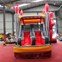 Château gonflable combiné Monster Racing pour adultes et enfants, trampoline, ignifuge, imperméable, sans plomb, installation facile, taille personnalisée, PVC