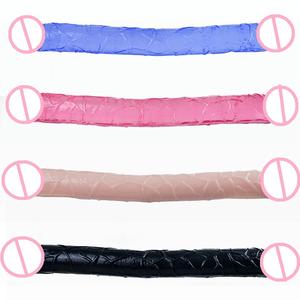Kustom <span class=keywords><strong>penis</strong></span> buatan lesbian berkepala ganda dildo besar untuk wanita realistis besar - Product Image 4