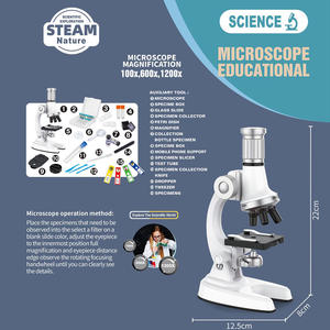 Jouets éducatifs en plastique en gros, kit de microscopes scientifiques pour enfants à faire soi-même, sans batterie - Product Image 4