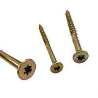 Torx Drive Zinc Plated Metric Wood Screws with Countersunk Head for Wood Construction