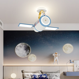 Hot Sale Cartoon Plane Pendant <b>Light</b> Full Spectrum Children's Eye protection Ceiling <b>Light</b> for Child - Product Image 2