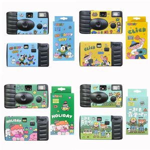 Appareil photo jetable X604 en gros, pellicule 35 mm, numérique, avec logo de dessin animé mignon imprimé, avec flash, à usage unique - Product Image 4