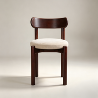 Chaise de salle à manger moderne en bois naturel tressé à la main - Design ergonomique léger et durable pour une utilisation en intérieur/extérieur, appartements, hôtels