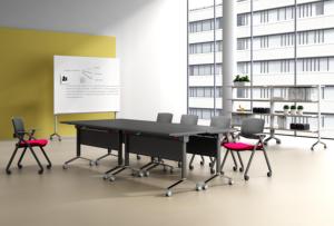 Mesa Plegable Apilable de Tamaño Personalizado de Fábrica OEM con Base de Aluminio, Mesa Plegable Móvil con Ruedas, MOQ Bajo - Product Image 5