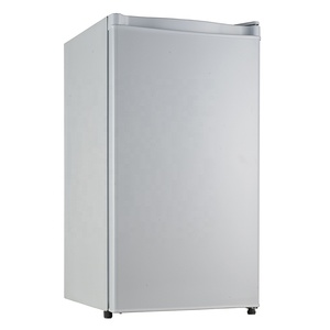 Mini-réfrigérateur 90L en acier inoxydable, modèle à succès, dégivrage automatique, porte simple, petit réfrigérateur avec compartiment congélateur, porte vitrée - Product Image 2