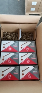 Yellow Zinc Torx Drive Double Countersunk Flat Head Knurled Wood Chipboard <b>Screw</b> <b>M3</b> Pan Head Box Packed Metric Measurement - Product Image 2