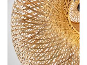 Bamboo Hand Pendant Light Modern Bamboo Lampshade Organic Farmhouse <b>Ceiling</b> Light Bohemian Rattan Fixture Vietnam Supplier - Product Image 4