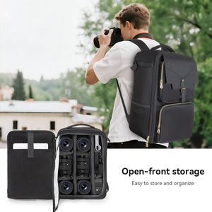 OEM nhà máy bền Oxford nhiếp ảnh phong cách Túi máy ảnh du lịch DSLR máy ảnh máy tính xách tay Ba lô - Product Image 5