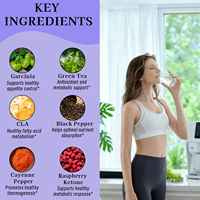 Capsules de Collagène Naturel Brûle-Graisses avec Supplément CLA : Favorise l'Énergie Propre, Soutient le Métabolisme, Capsules pour la Santé des Cheveux, de la Peau et des Ongles