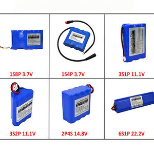 전기차/E-바이크용 OEM 맞춤형 CE 인증 충전식 18650 리튬인산철 배터리 팩 2Ah~20Ah 3.7V <span class=keywords><strong>7.4V</strong></span> 11.4V - Product Image 2