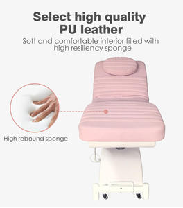 Newest Electric 3 Motors Lip Beauty Facial Spa Massage Bed Foldable Customizable Color Wood for Bedroom Beauty Salon School - Product Image 5