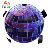 Pantalla LED Esférica RGX Source Factory P2.5MM, Pantalla LED RGB con Forma de Tierra de 2 Metros de Diámetro, Panel Flexible, Pantalla de Video LED Esférica