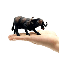 Jouets d'animaux buffle réalistes en PVC, écologiques, certifiés ASTM, échelle 1/60, pour la maternité et l'éducation précoce, unisexe, OEM ODM