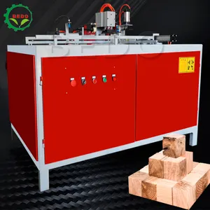 Automatic Wood Pallet Block Saw Cutting Machine Sawdust Board Block Making Press Machine