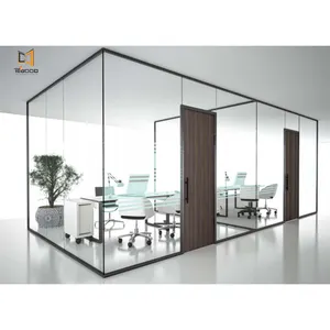 Commercial Modern Glass Partition for Office Decoration with CE glass partition